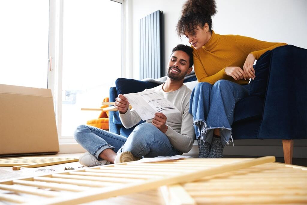 young couple who are first time renters